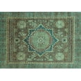 thumbnail image 1 of Ahgly Company Indoor Rectangle Abstract Light Blue Modern Area Rugs, 6' x 9', 1 of 4