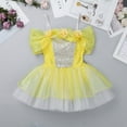 thumbnail image 5 of MSemis Girls Princess Off Shoulder 3D Flowers Design Leotard Ballet Tutu Dress, 5 of 5