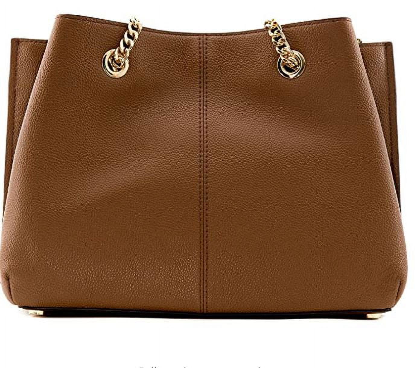 Michael Kors Womens Teagen Large Long Drop Satchel Luggage Pebbled Leather Walmart
