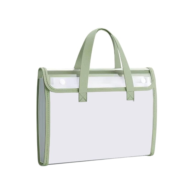 Carpeta de documentos tipo acordeón con 13 compartimentos, organizador de archivos con tapa abatible impermeable, bolsa de almacenamiento para papeles A4, bolsa de archivos portátil para la escuela,