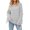 Gray, variant on Vedolay Women's 2023 Sweaters Womens V Neck Long Sleeve Pullover Casual Lapel Collar Knit Sweaters,Black M