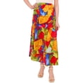 thumbnail image 1 of SAM AND JESS Womens Multi Tiered Maxi Skirt, Multicoloured, Large, 1 of 1