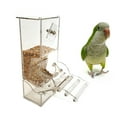 Stri Acrylic Parrot Feeding Case Automatical Bird Feeder Box Parrot