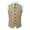 Beige, variant on Mens Vintage Suit Vest Notch Lapel Dress Waistcoat Western Cowboy Vest Beige M(M)