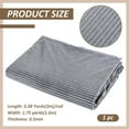 thumbnail image 2 of 1pc 3.28 Yards Pleated Velvet Fabric 63 Inch Wide Polyester Garment Accessories for DIY Sewing Upholstery Apparel Costume Crafts(Gray) Gray, 2 of 9