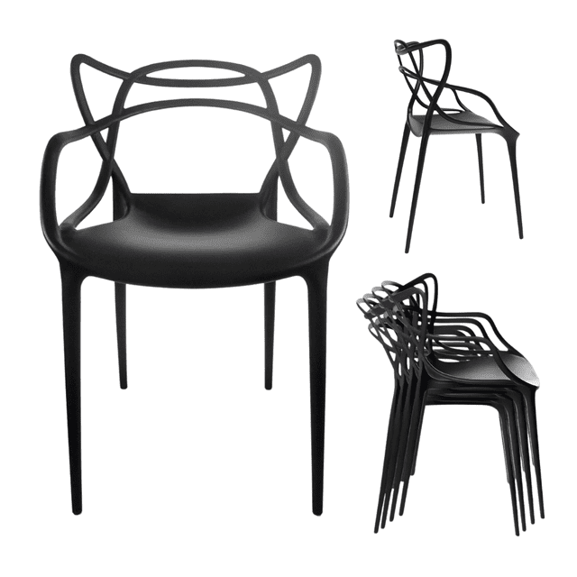 Silla Master Cat Color Negro 2pz