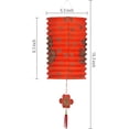 thumbnail image 4 of MyGift Lanterne Suspendue en Papier Rouge Festif Traditionnel Chinois, Ensemble de 4, 4 of 7