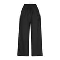 thumbnail image 6 of Ruyang Girls Wide Leg Sweatpants High Elastic Waisted Joggers Drawstring Pockets Baggy Denim Pants Teens Girls Y2k Streetwear Jeans, 6 of 9