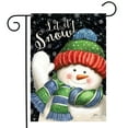 thumbnail image 2 of Briarwood Lane Garden Flag 12x18 For Outdoor Snow Time Snowman Winter For Winter Garden Flag Flags For Outside, 2 of 4