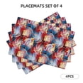thumbnail image 5 of Rocae Hawaiian Style Printed Heat Resistant Place Mats,Classic Hemstitch Cloth Fabric Placemats Imitation Linen Place Mat Table Mats 18x12 inch, 5 of 5