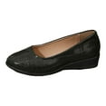 thumbnail image 2 of Mostsola Low Wedges for Women Vintage Pattern Slip on Dressy Shoes Closed Toe Casual Heels, 2 of 9