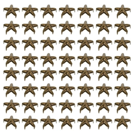 

NUOLUX 100Pcs Metal Decorative Rivets Five-Pointed Star Rivets DIY Accessories