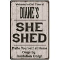 thumbnail image 1 of DIANE'S She Shed Sign Lady Cave Gift 8 x 12 Matte Finish Metal 108120082053, 1 of 1