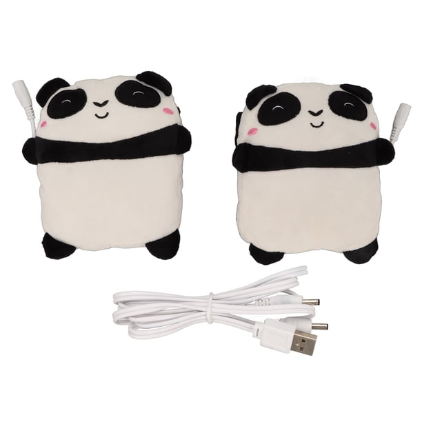 Guantes calefactables con USB y forma de dibujos animados, con correa ajustable para mantener el calor, guantes calefactores eléctricos