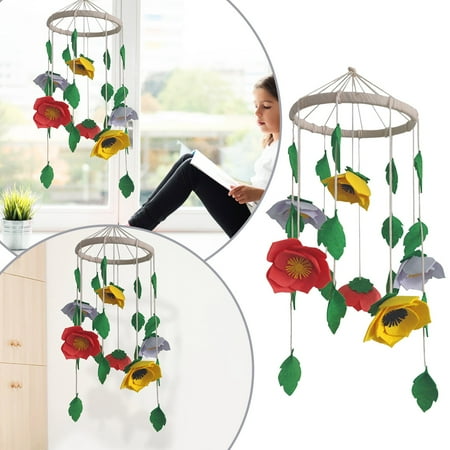 

TALKVE Simple lightweight and wear resistant Flower Wind Chimes Decoration Bedroom Living Room Creative Pendant Crafts