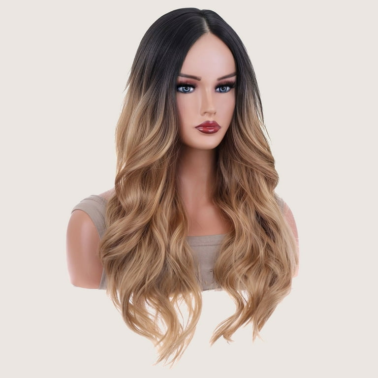 Black wig top no bangs