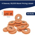 thumbnail image 4 of Flou. Red Pricing Labels for Monarch 1110 Price Gun - 4 Sleeves, 68,000 Pricemarking Labels, 4 of 7