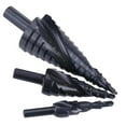thumbnail image 1 of 3Pcs 4-32Mm Hss Stepped Drill Bit Set High-Speed Steel Spiral For Metal Cone Triangle Shank Hole, 1 of 7