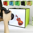 thumbnail image 2 of EIMELI Portable Foldable Photo Studio with Led Light 12 Inches X 12 Inches for Professional Dimmable Shooting, 2 of 10