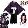thumbnail image 2 of Kokushibo disfraz de Anime Demon Slayer, No Yaiba Kimetsu, peluca Kokushibo, Kimono, uniforme Haori, Helloween, hombres, 2 of 4