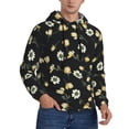 thumbnail image 2 of Fotbe Men's Hoodie with Daisy Pattern - Kangaroo Pocket Pullover Hooded Sweatshirt, Perfect for Daily Wear, Travel, and Home-3X-Large, 2 of 7