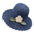thumbnail image 2 of Quinlirra Beach Hat For Women In Spring And Summer Hand-woven Hat Hat For Women Sun-shading Flower Foldable Sun Hat s Of The Day, 2 of 7