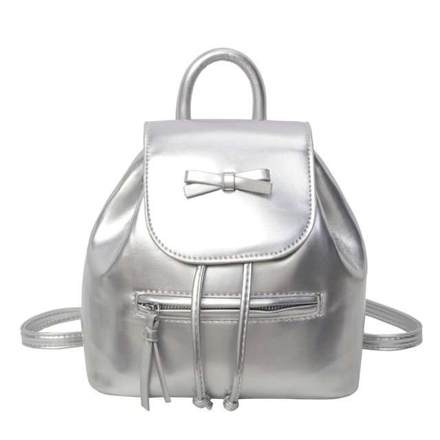 Mochila Estética Mini Bolso Lindo Bowknot Cuero PU para Mujeres Niñas
