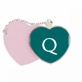 thumbnail image 1 of Símbolo de moneda Guatemala Quetzal GTQ Bolsa de viaje Mirror maquillaje corazón rosa, 1 of 4