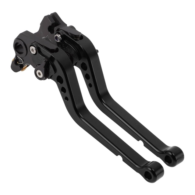 Palancas de freno y embrague largas únicas para Ducati 821 MONSTER 2014-2017, palanca de freno ajustable en 6 posiciones, aleación de aluminio, negra, 1 par