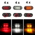 thumbnail image 7 of 4x LED Front Side Marker Indicator Light 12V 24V Car Truck Van Trailers, 7 of 7