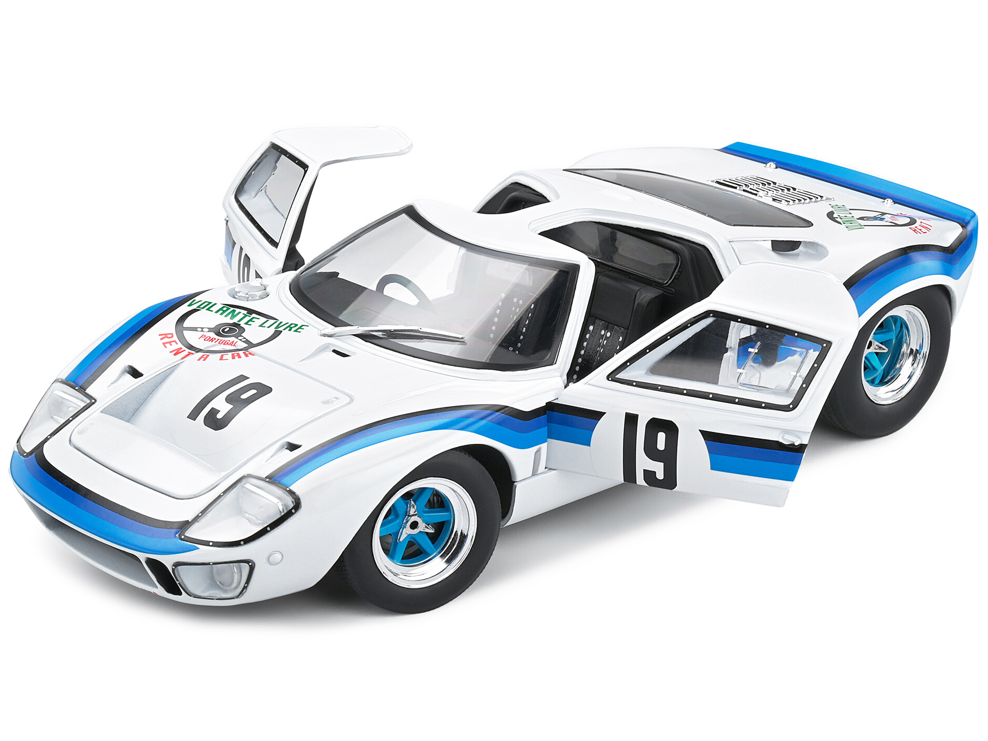 Ford GT40 MK.1 RHD #19 Emilio Marta "Angola Championship" (1973) "Competition" Series 1/18 Diecast Model Car by Solido