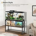 thumbnail image 5 of Aquarium Stand, 30 Gallon Fish Tank Stand with Storage, 2 Tier Metal Frame Cabinet Suitable for Fish Tank, Turtle Tank, Rustic Brown (30 Gallon), 5 of 7
