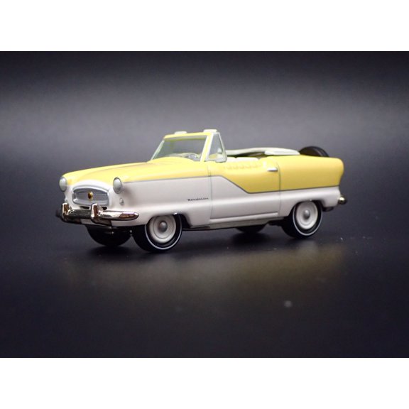 Open Box 1961 AMC NASH METROPOLITAN YELLOW 1:64 SCALE COLLECTIBLE DIECAST MODEL CAR