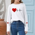 thumbnail image 2 of Lorytime Valentine's Day Girls Sweatshirt Long Sleeve Kid Cute Crewneck Tops Heart Pullover Holiday Outerwear, 2 of 6