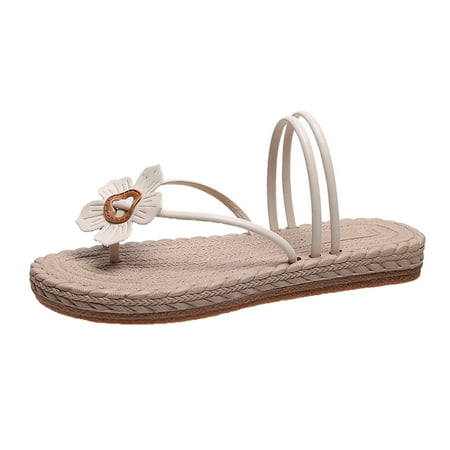

XINSHIDE Women Slippers Fashion Female Breathable Lace Up Shoes Flats Casual Sandals Fashion Shoes