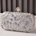 thumbnail image 6 of Evening Purse Fashion Embroidery Work Functional Strap Option Shoulder Bag Handbag Wedding Prom Wear, 6 of 20