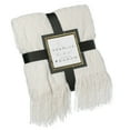 thumbnail image 2 of Decorative Throw Blanket - 50x60in Soft Knit with Delightful Fringe Edges for a Sophisticated and Cozy Touch to Your, 2 of 10