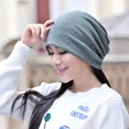 thumbnail image 3 of Gorro tipo jersey de invierno para hombre y mujer, de color liso, de algodón, tejido para exteriores, con protección para las orejas, resistente al viento, cálido, para curar el frío, 3 of 4