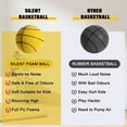 thumbnail image 3 of Silent Foam Basketball with Basketball Hoop,2025 New Silent Basketball,Silent Basketball Dribbling Indoor,A Silent Basketball,Dribble Dream Silent Basketball, 3 of 8