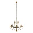 thumbnail image 3 of Rustic Candle Round Chandelier, Chandeliers for Dining Room Powerful Lighting, 3 of 16