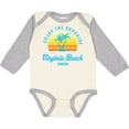 thumbnail image 3 of Inktastic Summer Enjoy the Sunshine Virginia Beach Virginia in Blue Boys or Girls Long Sleeve Baby Bodysuit, 3 of 5