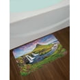 thumbnail image 2 of Iceland Bath Mat, Sunset on Famous Kirkjufellsfoss Waterfall an Evening Scene in a Rural Setting, Plush Bathroom Decor Mat with Non Slip Backing, 29.5" X 17.5", Multicolor, by Ambesonne, 2 of 2