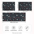 thumbnail image 2 of Yayeee Pillowcase King Size Set of 2 Satin Wrinkle Resistant Envelope Pillow Case, Blue Stars Pattern, 2 of 8