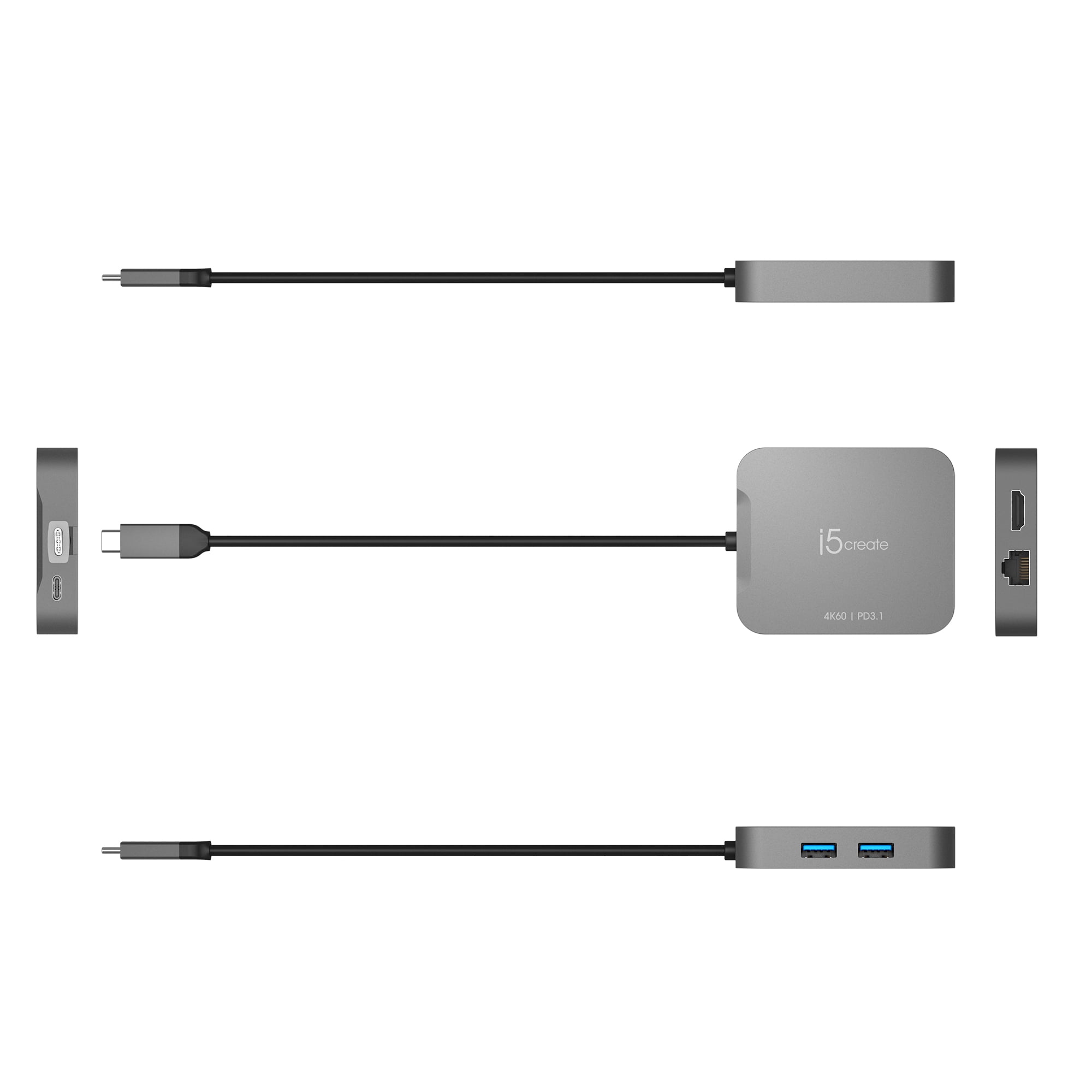 j5create  4K60 Elite USB-C Travel Adapter, JCD3191