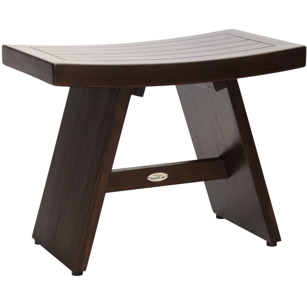 24" Asia® Mocha Teak Shower Bench