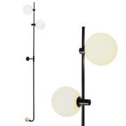Brightech Equinox 62" Classic Black LED Wall Plug-In Sconce with 2 Adjustable Heads