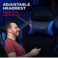 thumbnail image 4 of RESPAWN 900 Console Gaming Recliner with Footrest and Lumbar Support - Comfortable Ergonomic Gaming Chair with Headrest, No Wheels, Reclining, Heavy Duty, Racing Style Video Game Chairs - Blue, 4 of 8