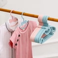 thumbnail image 5 of 20 piezas de perchas para bebés, perchas para ropa de niños, perchero de plástico para ropa de bebé, perchas de plástico para ropa, para camisetas de bebé, suéteres, pantalones (rosa, blanco) TUNC Sencillez, 5 of 5