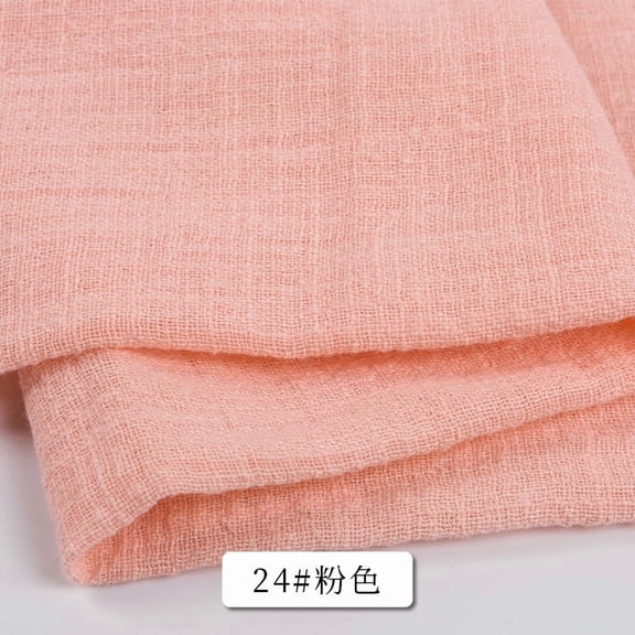 ERDOUY 39" × 53" Soft Breathable Cotton Linen Fabric, Premium Sewing Material for Tablecloths, Throw Pillow Covers, Sofa Covers & DIY Apparel Making,Pink