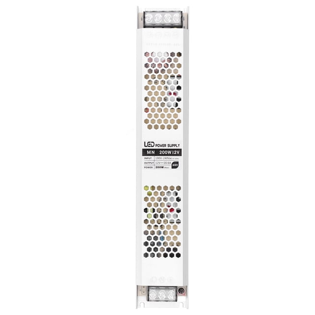 Tira de controlador de fuente de alimentación conmutada CTN de 200W, transformador LED impermeable, CA 190‑240V12V VoborMX herramienta